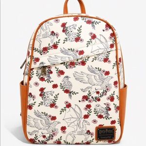 NWT Loungefly Harry Potter Floral Beasts Backpack